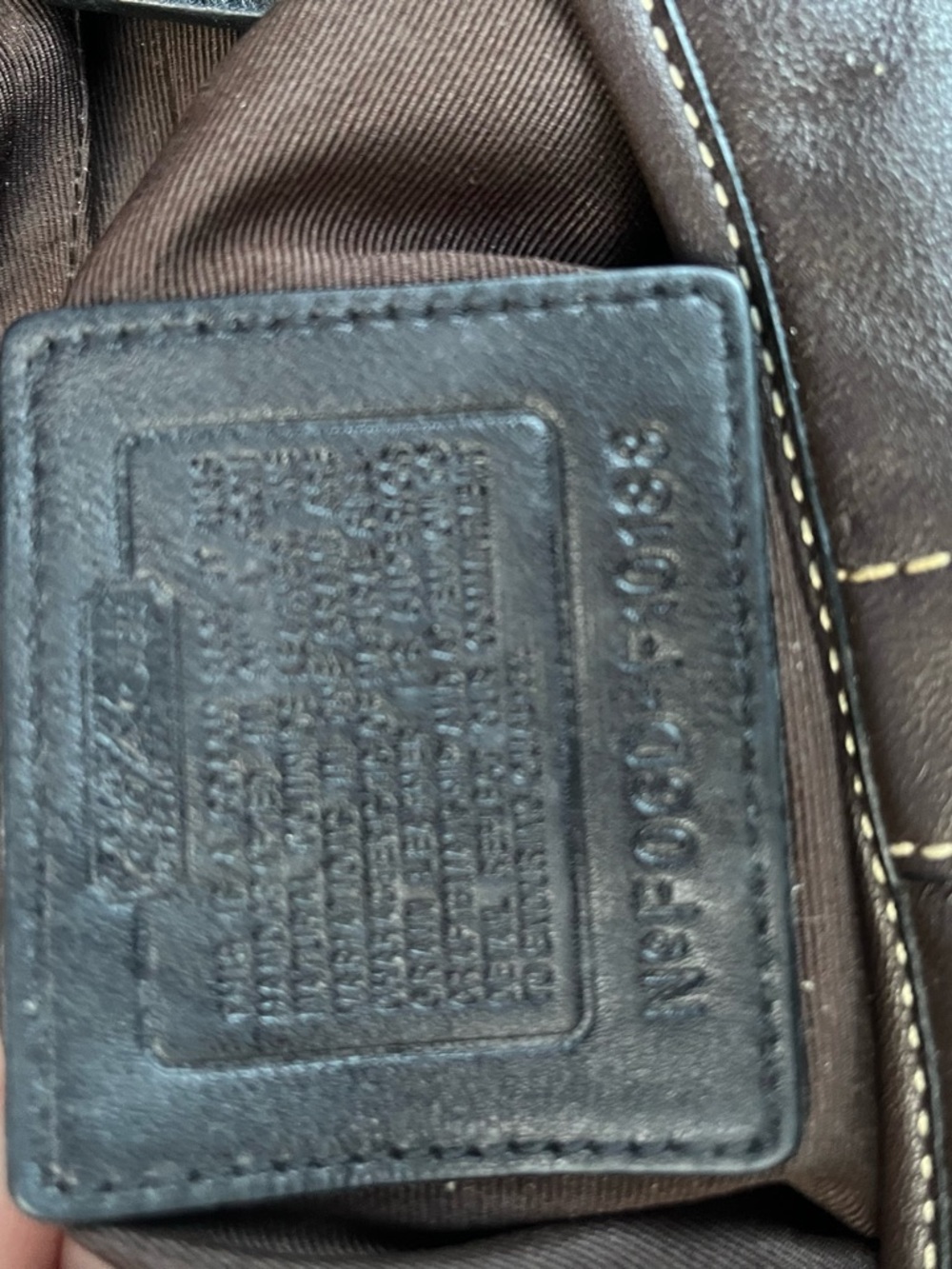 Coach Brown Leather Shoulder Bag with Silver Buckle - Picture 6 of 8